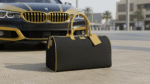 Royal Ace Duffel Bag |  Mustard yellow & Jet Black - Image 10