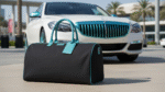 Royal Ace Duffel Bag | Tiffany Blue & Jet Black - Image 12
