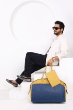 Casino Royal Duffel Bag | Oxford Blue & Mustard Yellow - Image 13
